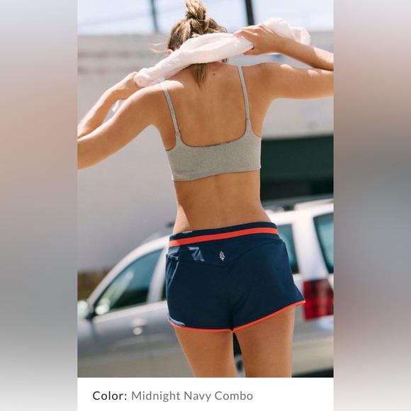 Free People Movement ~ Prep In Your Step Lined Varsity Shorts ~ SMALL ~ NWT - Picture 1 of 16